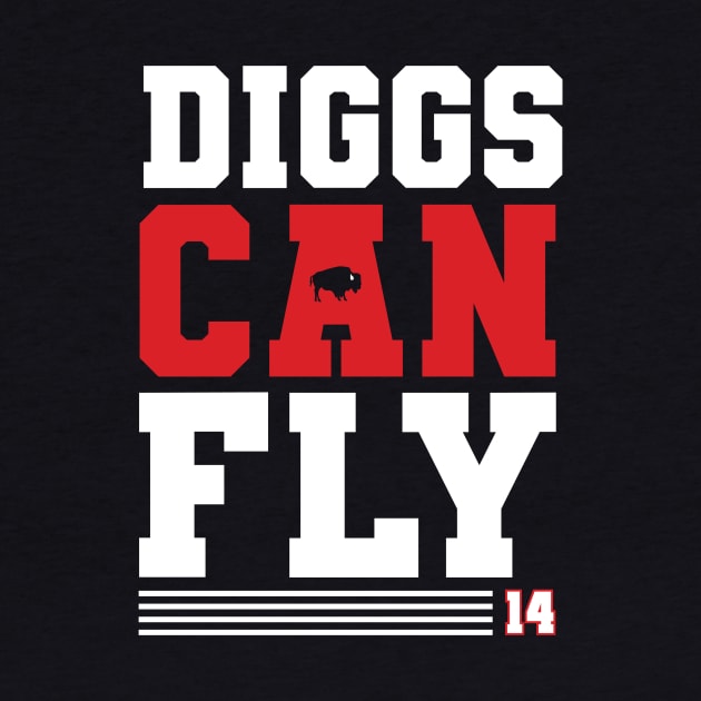 Diggs Can Fly Buffalo Football by PodDesignShop